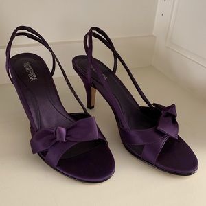 Kenneth Cole purple strapping heels
